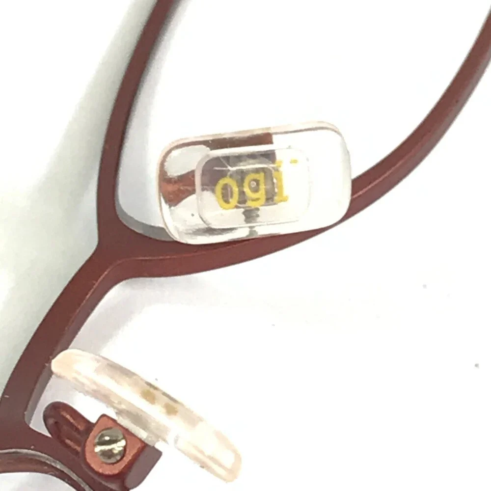 ogi Petite Eyeglasses Frames 9019 COL. 61 Brown Gold Cat Eye Full Rim 48-18-135
